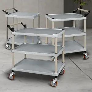 플라스틱써빙카트 2단 3단 업소용식당 이동식주방웨건 웨곤