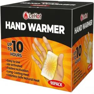 핸드 워머 - 핫 일회용 히트 패드 90팩 최대 10시간 동안 안전하고 지속적인 난방 캠핑 야외 스키 낚시에