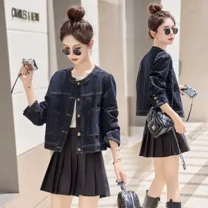 솔저스여친 데님 가을 캐주얼 쇼트 코트 재킷 OPH3
