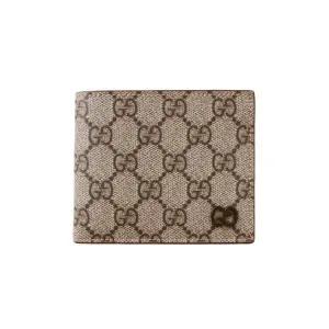 GG 수프림 로고 바이폴드 남성 반지갑 베이지 768243 FACQC 9773