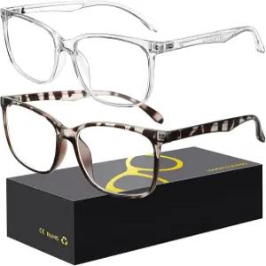 여성용 훈스쿼 블루 라이트 안경 남성용 차단 컴퓨터 게이밍 스크린