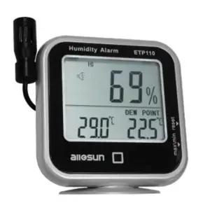 벽걸이 디지털온습도계 알람기능 노점 탁상용 ETP-110