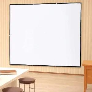 휴대용 빔스크린 4대3비율 240x180cm 이동형 홈극장