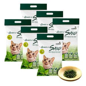 퀸오브샌드 두부모래 녹차 7L 6개