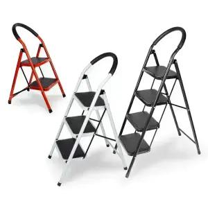 접이식사다리 가정용 1단 2단 3단 4단 작업용 A형 광폭 계단 알루미늄 스틸 90kg 150kg 사다리 스텝스툴 모음