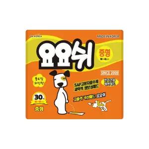 요요쉬 국내생산 강아지 배변패드 중형 30매