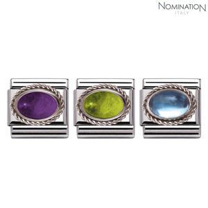 [노미네이션]컴포저블 클래식 SEMIPRECIOUS STONES 실버 링크 330504 (택1)