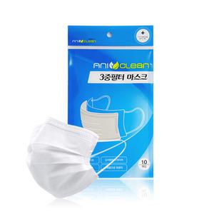 [애니크린] 일회용 마스크 10매/50매 멜트블로운필터 성인 어린이 소형 아동용