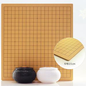 프로바둑 흑백 라탄바둑통 방과후 바둑판세트 바둑알10호 멜라민가정용 방과후바둑 19줄 13줄