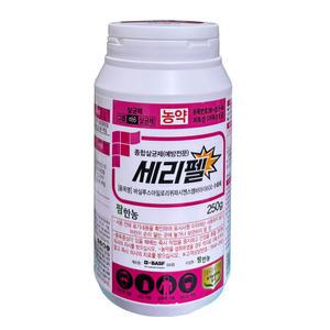 세리펠250g 친환경 사과 배 포도 복숭아 감귤 자두 오이 궤양병 탄저병 화상병 갈색무늬병 붉은별무늬병 검은별무늬병 낙엽병 세균성구멍병 과심곰팡이병 흰가루병 퇴치 약 살균제