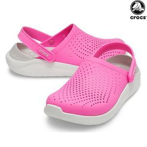[크록스] 라이트라이드 / 남녀공용 여자 여성 여름 물놀이 아쿠아 샌들 슬리퍼 204592-6QV 핑크