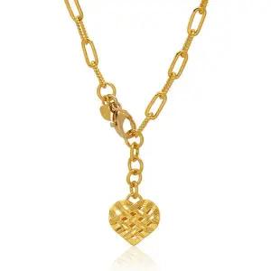 [골드모아]여자 순금 목걸이 18.75g [하트 클립]