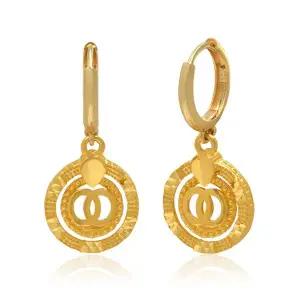 [골드모아]순금 귀걸이 3.75g 24K [더블링 콤비]