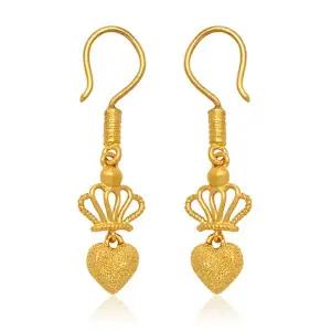 [골드모아]순금 귀걸이 3.75g [왕관 하트]