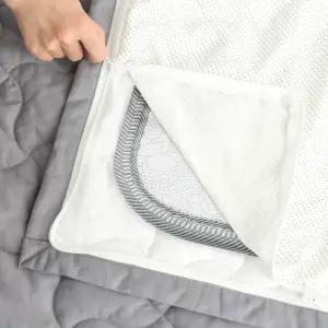 귀뚜라미 카본매트 호환 순면 누빔 미끄럼방지 커버