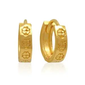 [골드모아]순금 링귀걸이 3.75g [클로버 원터치]