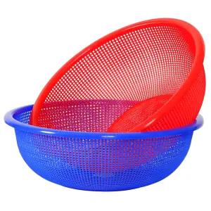 뉴원형 소쿠리 8호 플라스틱 채반 바구니
