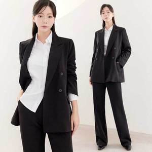[더웨이나인]스판쩌는 델리아 바지 세미 정장 셋업 수트 자켓 팬츠 투피스 세트 빅사이즈 면접 데일리 ...