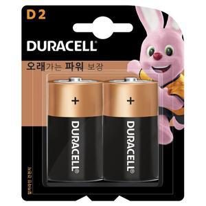 [듀라셀] 알카라인 건전지 D 2입 x 10개 카드형