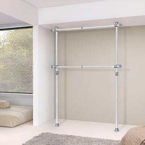 가화홈시스 굵은기둥 와이드 2단 옷걸이 행거 B2200