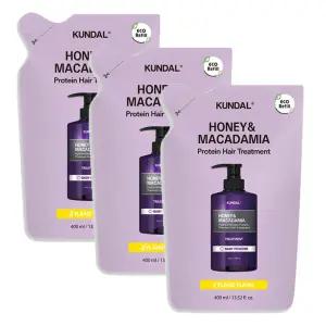쿤달 트리트먼트 리필팩, 일랑일랑, 400ml, 3개