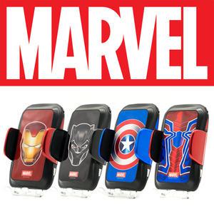 마블 차량용 무선충전거치대 LED 아이언맨 블랙팬서 스파이더맨 캡틴아메리카
