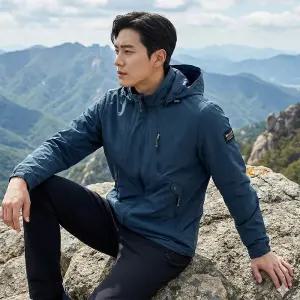 모렉스 춘추 남자 갤럭시 등산복 작업복 잠바 후드 바람막이 자켓