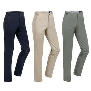 밴딩 남자 일자 스판 면바지 남성 봄 여름 편한 구김없는 중년 면 코튼 팬츠 베이지 블랙