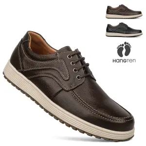 [HANGTEN] 남성 천연가죽 끈로퍼 컴포트화 워킹화 편한 신발 중년 데일리 캐주얼화