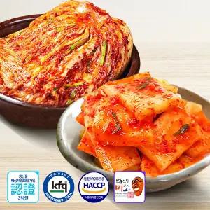 안동학가산 생김치 고랭지 배추 모든재료 국내산 혼합김치세트 (포기 4kg+석박지 5kg)