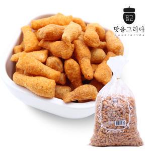 맛을 그리다 신흥 닭다리형 꼬꼬스낵 1.6kg/ 추억의 옛날과자 치킨맛 주전부리 간식 안주