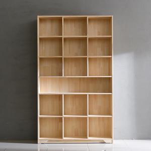 시호 원목 6단 책장 1200