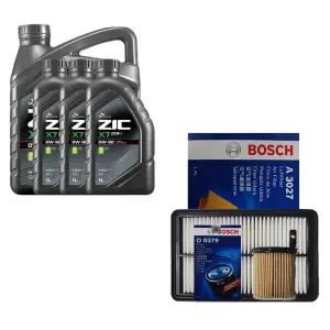 제네시스G80(RG3) 2.5 가솔린 터보 지크 X7 제로 0W30 7L 엔진오일 오일필터 에어필터 세트