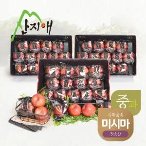 산지애 블랙라벨 사과 9kg (3kg*3박스, 총 39~42과)