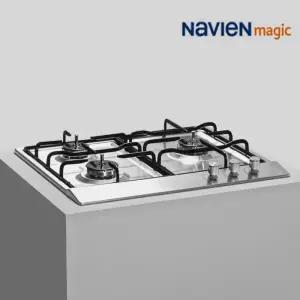 나비엔매직 GRB-3203 3구 빌트인 가스레인지 매립형 가스쿡탑 전기코드식 스텐 타공 560x480