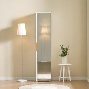 우디400거울형 깊이40cm 틈새수납장 수납장 틈새장 드레스룸가구 옷장