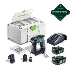 페스툴 충전 전동 드릴 드라이버 CXS 12 2.5-Set (576871)