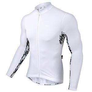 MCN 사이클복 자전거의류 상의 긴팔져지 콘트래스트 화이트 싸이클링 긴팔져지