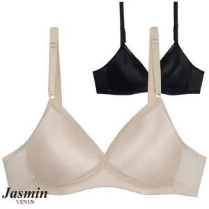 [자스민 비너스] 크로스 무빙메쉬 노와이어브라 AA A컵 jbr3618