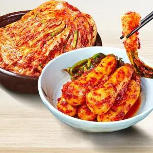 안동학가산 국내산 생김치 고랭지 배추 혼합김치세트 (포기 4kg+총각김치 3kg)