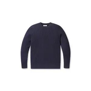 [롯데백화점]프로젝트엠 남성 라운드 케이블 스웨터 EPF1ER1200