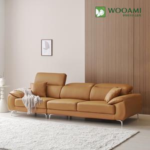 안톤 무빙헤드 4인용 실리콘 가죽 소파