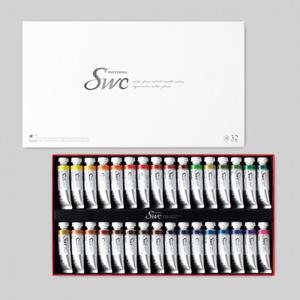 신한 SWC 수채화 물감세트 15ml 32색