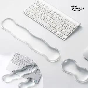 일상이지 투명 물방울 팜레스트 컴퓨터 키보드 마우스 손목 받침대