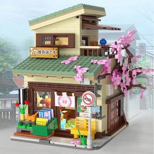 [바니랜드] CADA 고양이 잡화점 레고 만들기 921pcs