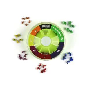 컬러 좁쌀 순정 봉돌 세트 연납 조개봉돌 G3-3B