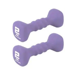 [무배]아이워너 네오프렌 컬러아령 2개 1세트 2kg 라벤더 근력운동 웨이트 트레이닝 헬스 요가 다이어트