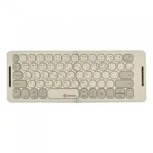 크로셀 C-Flip Retro 무선 미니 접이식 블루투스 키보드 (레트로 베이지)