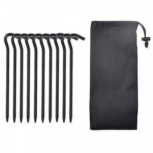 캠핑조이 알루미늄 단조팩 l 10p 블랙 ㄱ자 텐트팩 캠핑펙 캠핑팩 지주팩