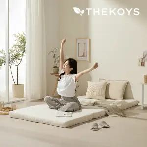 더코이즈 3단 접이식 천연라텍스 매트리스 토퍼 바닥매트 S SS Q K